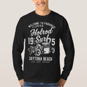 Daytona Beach Florida Retro Hotrod Surf  13 T-Shirt