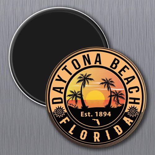 Daytona Beach Florida Retro Sunset Souvenirs Magnet