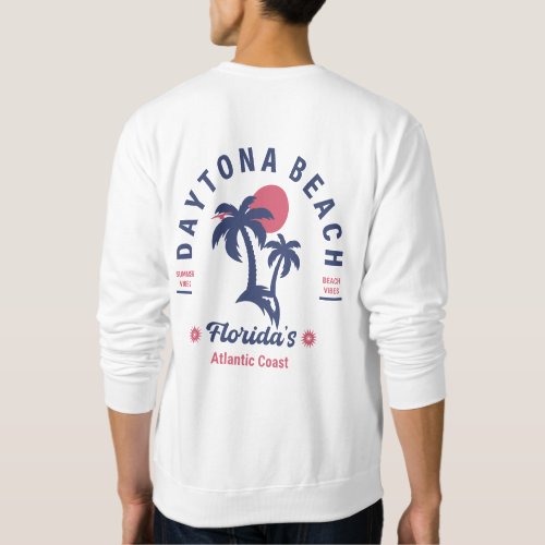 Daytona Beach Florida Retro Sunset Souvenirs Sweatshirt