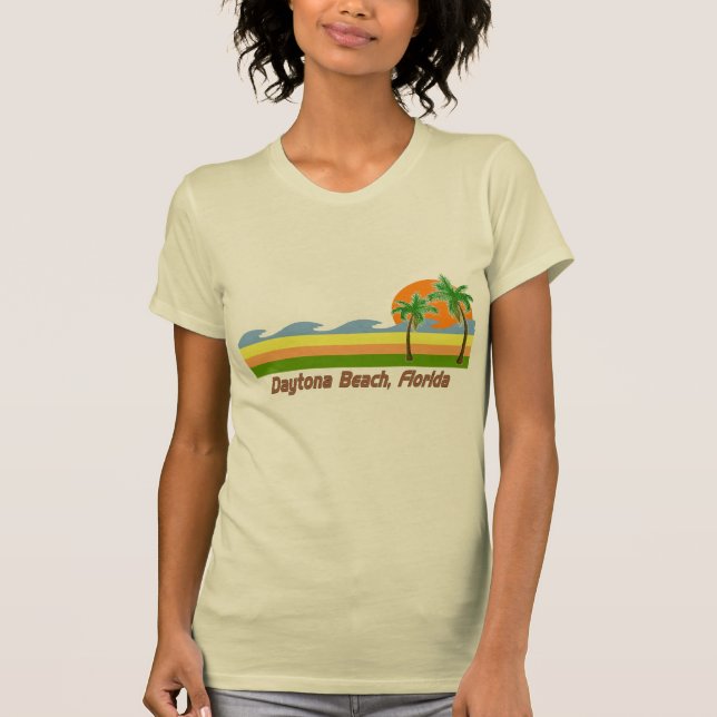 Daytona Beach Florida RETRO Tshirt (Front)