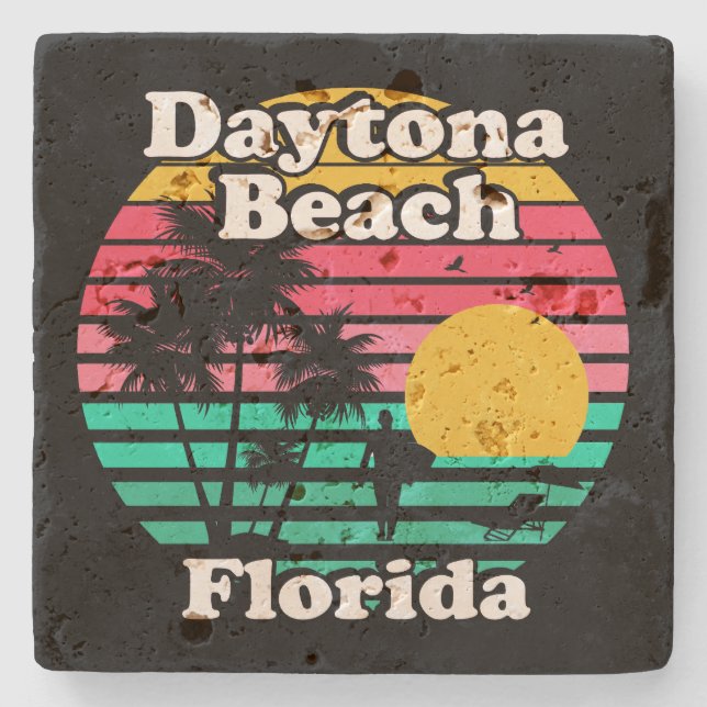 Daytona Beach,Florida Stone Coaster (Front)