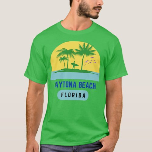 Daytona Beach Florida Sunset Vintage T_Shirt