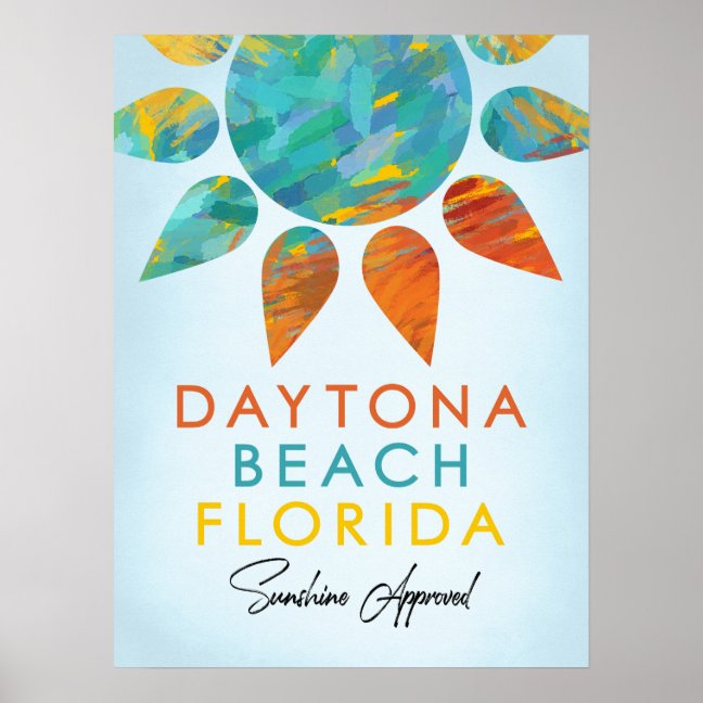 Daytona Beach Poster – Sunshine Approved
