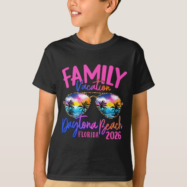 Daytona Beach Florida Vacation 2026 Matching Famil T-Shirt (Front)
