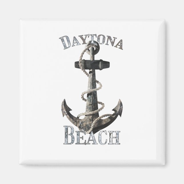 Daytona Beach Florida Vacation Nautical Anchor Magnet (Front)