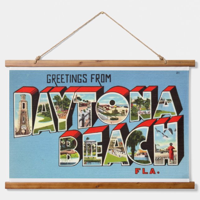 Daytona Beach Hanging Tapestry (Front)