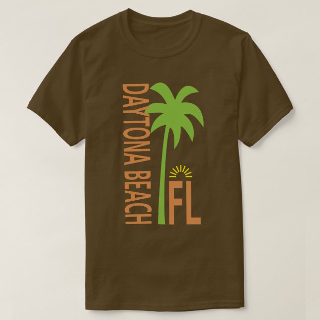 Daytona Beach shirt with palm tree (Design Front)