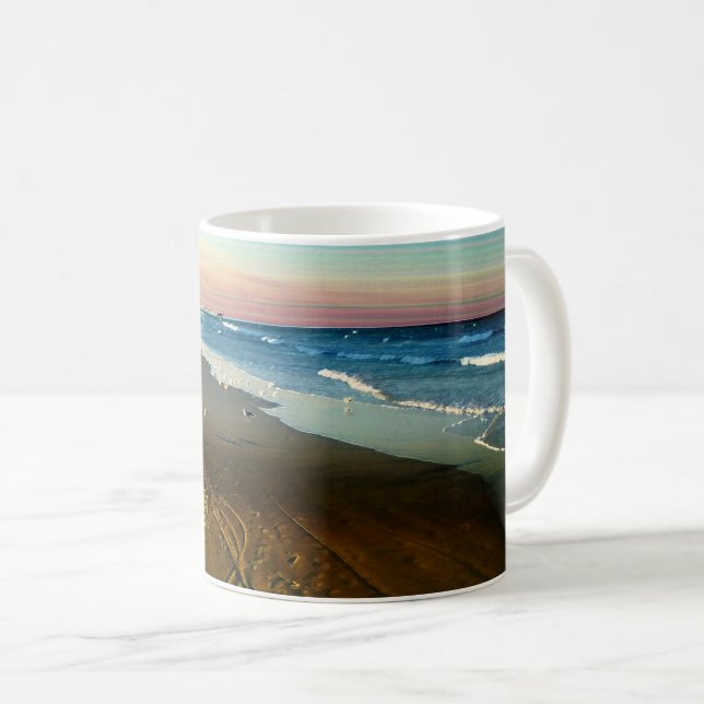 Daytona Beach Shoreline and Boardwalk Coffee Mug (Front Right)
