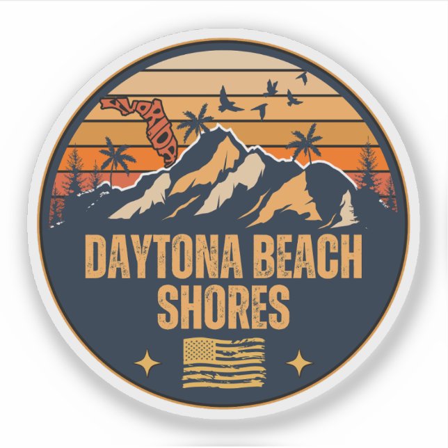 Daytona Beach Shores, Florida  Sticker (Front)