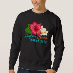 Daytona Beach Vacation Florida Tropical Hibiscus F Sweatshirt