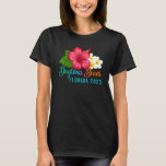 Daytona Beach Vacation Florida Tropical Hibiscus F T-Shirt