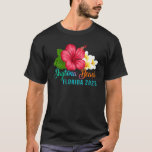Daytona Beach Vacation Florida Tropical Hibiscus F T-Shirt