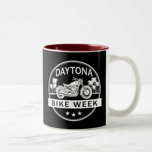 Daytona Bike Week Motorbike Two_Tone Coffee Mug