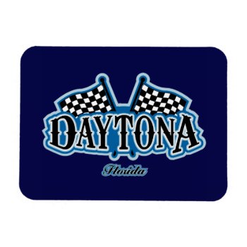 Daytona Flagged Magnet by TurnRight at Zazzle