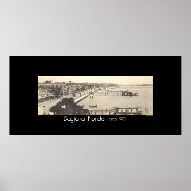 Daytona Florida circa 1910 Poster (Front)