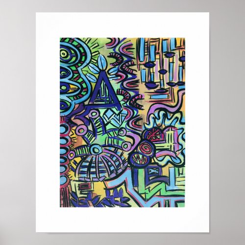 Daytripper_Hand Painted Abstract Art Poster