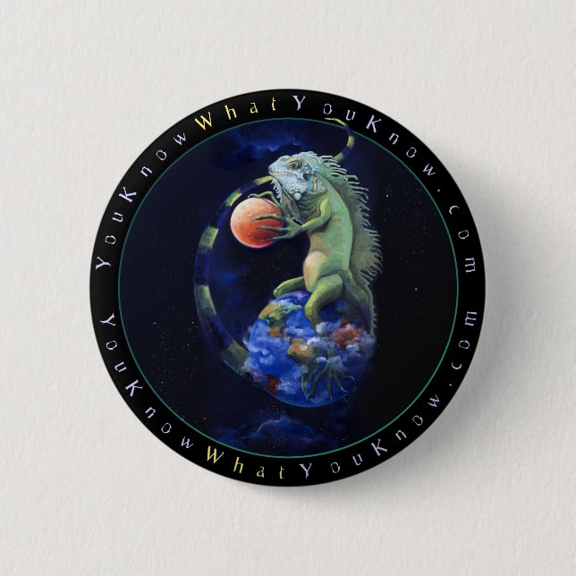 Daze of the Iguana Pinback Button (Front)