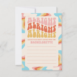 Dazed And Engaged Bachelorette Party Game Advice Card