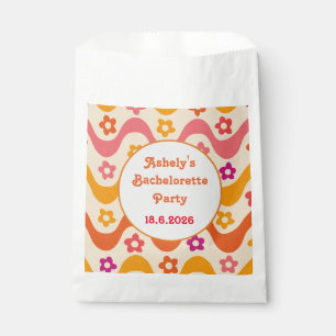 Dazed and Engaged Retro 70s Bachelorette party Favor Bag