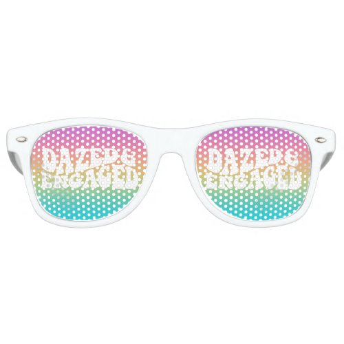 Dazed and Engaged Retro Typography Design Retro Sunglasses