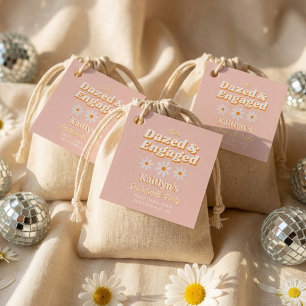 Dazed & Engaged Groovy 70s Bachelorette Party Favor Tags