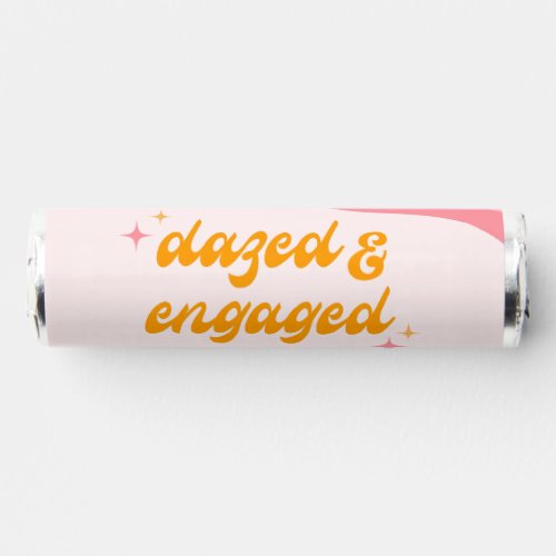 Dazed  Engaged Groovy Pink  Orange Bachelorette Breath Savers Mints