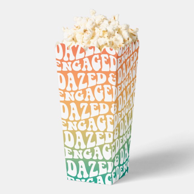 Dazed Engaged Retro Gradient  Favor Boxes (Popped)