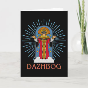 Dazhbog Ancient Mythological Slavic Paganism Russi Card