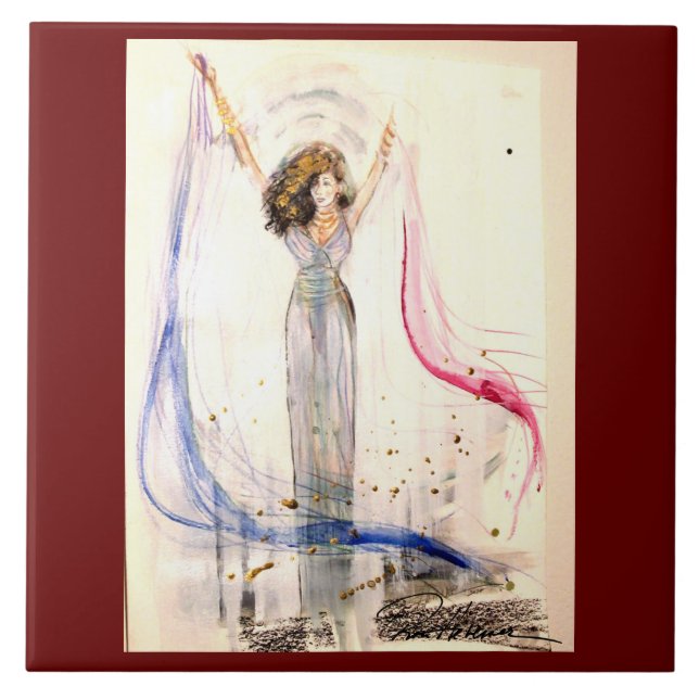 Dazzle! Ceramic Tile (Front)