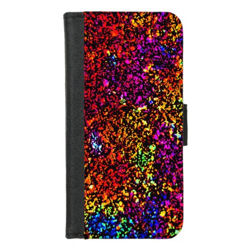 Dazzle Daze Multicolored Sparkle Fabulous Fun iPhone 87 Wallet Case