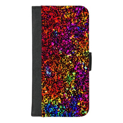 Dazzle Daze Multicolored Sparkle Fabulous Fun iPhone 87 Plus Wallet Case