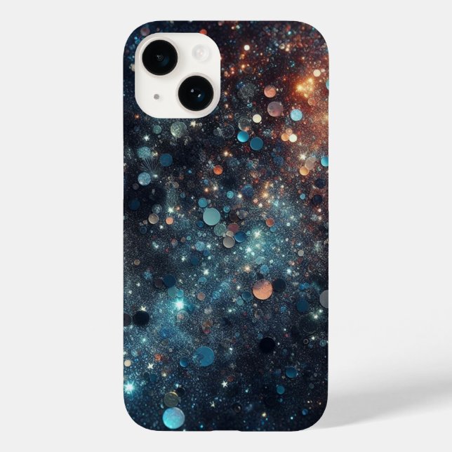 Dazzle in Dark Blue: The Ultimate Glitter  Case-Mate iPhone Case (Back)