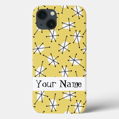 Dazzle Multi Yellow Name iPad case