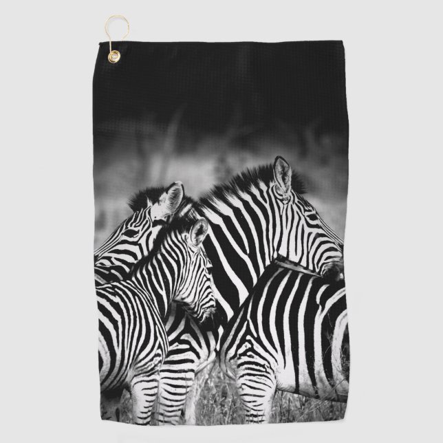 Dazzle of Zebra  Golf Towel (Front)