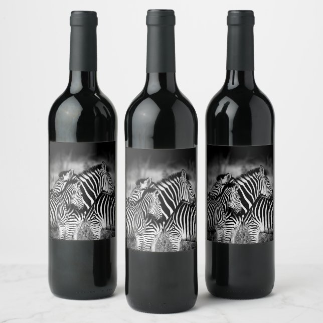 Dazzle of Zebra  Wine Label (Bottles)