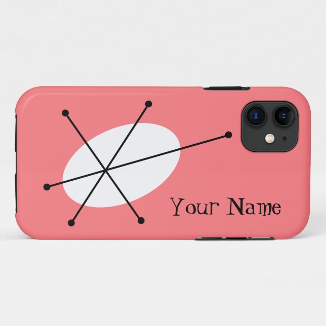 Dazzle Pink 'Your Name' iPhone 5 case (Back (Horizontal))
