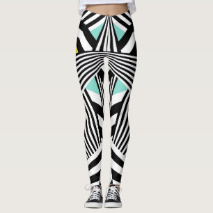 Dazzle Sazzle Leggings Black/White Color Touch
