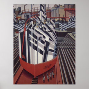 Dazzle-ships In Drydock poster 24"x31"
