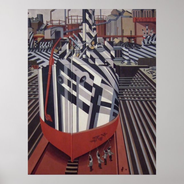 Dazzle-ships In Drydock poster 24"x31" (Front)