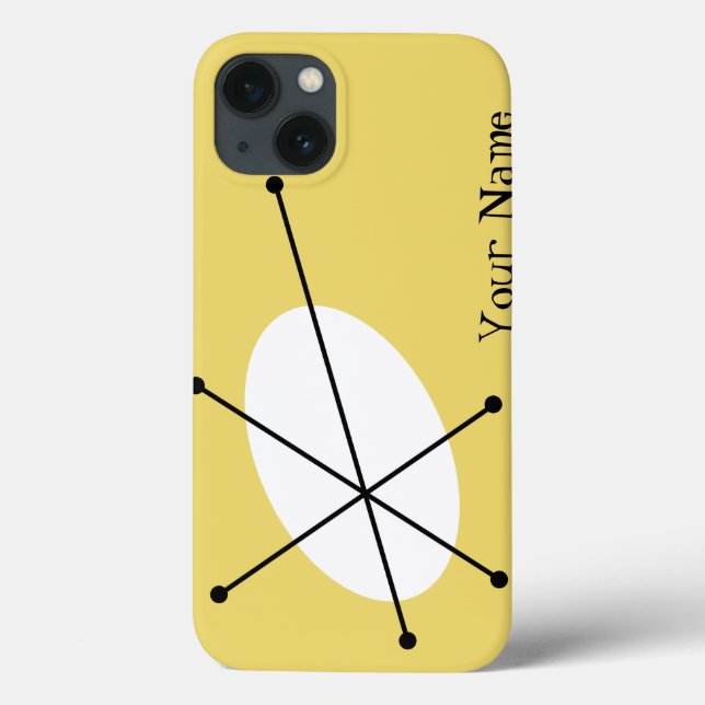 Dazzle Yellow 'Your Name' iPad Mini case (Back)