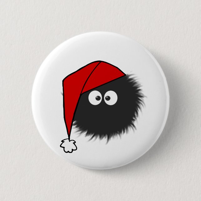 Dazzled Bug Christmas Pinback Button (Front)
