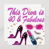 DAZZLING 40TH DIVA (Front/Back)