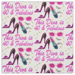 DAZZLING 40TH DIVA FABRIC