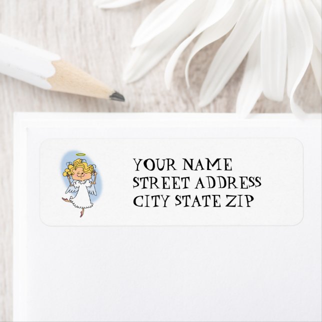 Dazzling Angel Return Address Label (Insitu)
