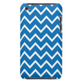 Dazzling Blue Chevron iPod Touch G4 Case (Back)