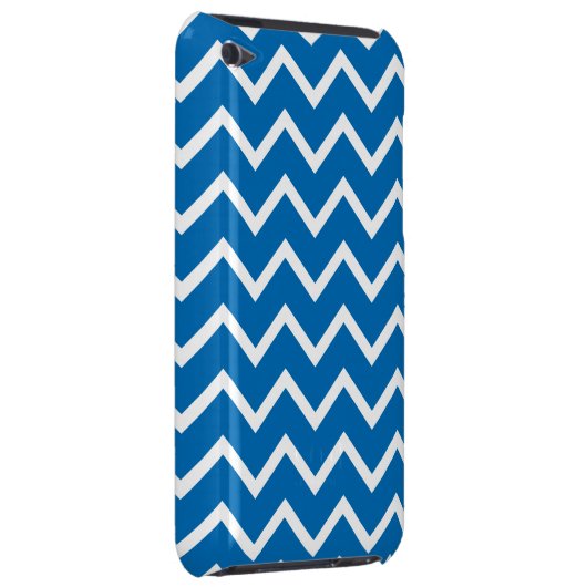 Dazzling Blue Chevron iPod Touch G4 Case (Back/Right)