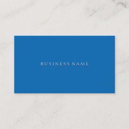 Dazzling Blue Elegant Business Card