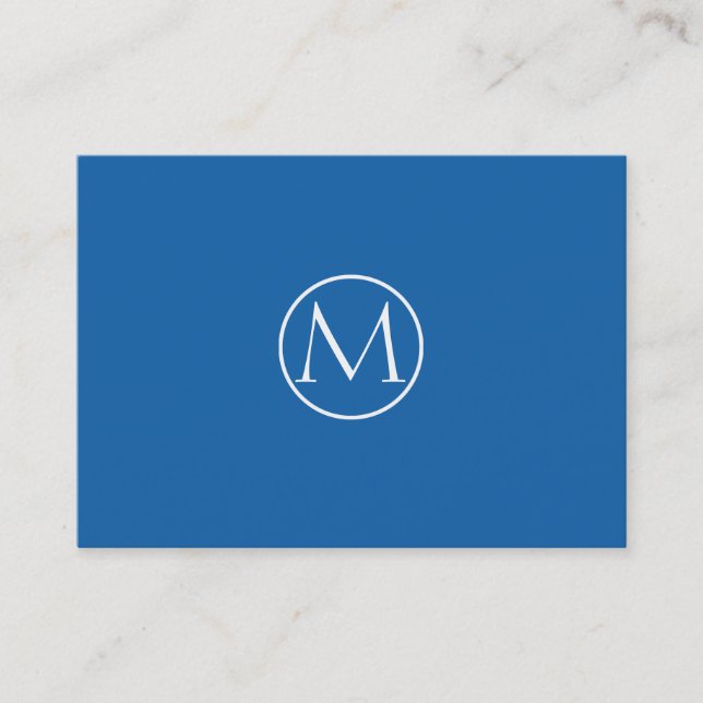 Dazzling Blue Elegant Business Card (Front)