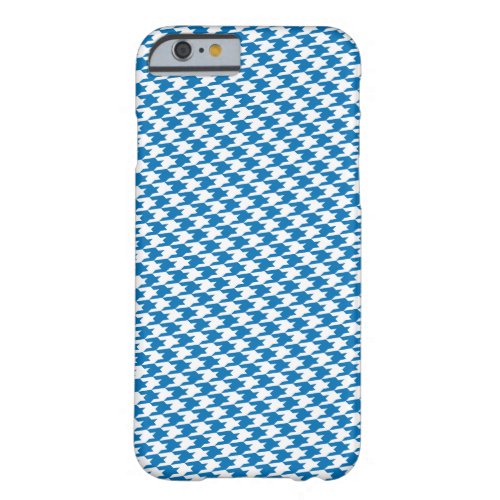 Dazzling Blue Houndstooth Pattern iPhone 6 Case