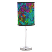 Dazzling Blue Purple and Green Table Lamp (Back)